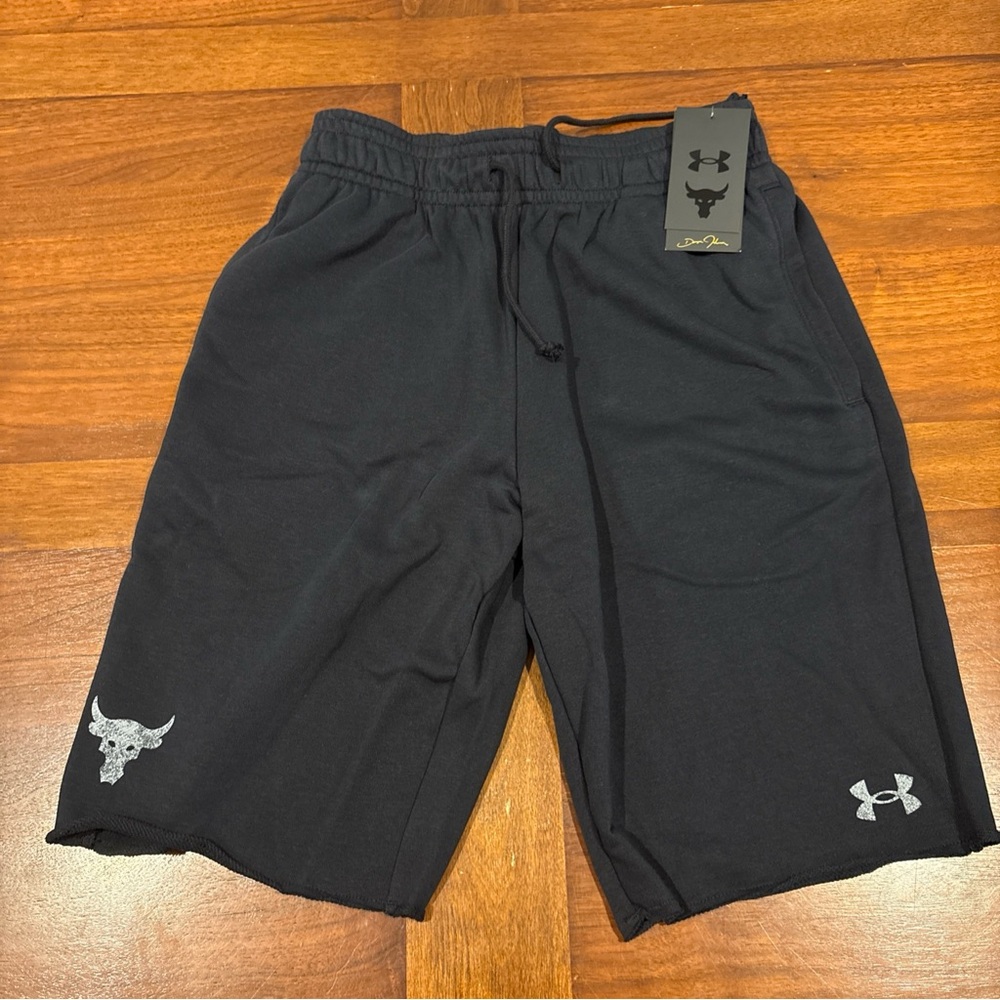 Under Armour Project Rock Training Shorts Men's Size Sm Black NWT 1361751-001